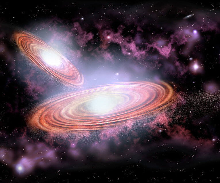 Астрофизици са открили двойка черни дупки в съзвездие Дева които