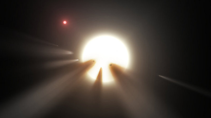 Загадъчната звезда KIC 8462852 в съзвездие Лебед снижава рязко своята