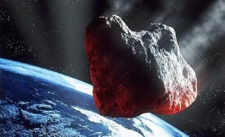 Най големият астероид удрял някога Земята който се блъска в планетата