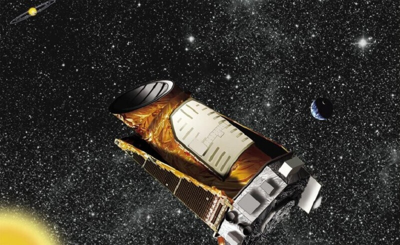 Астрономическият телескоп-спътник Кеплер“, който търси планети извън Слънчевата система, се