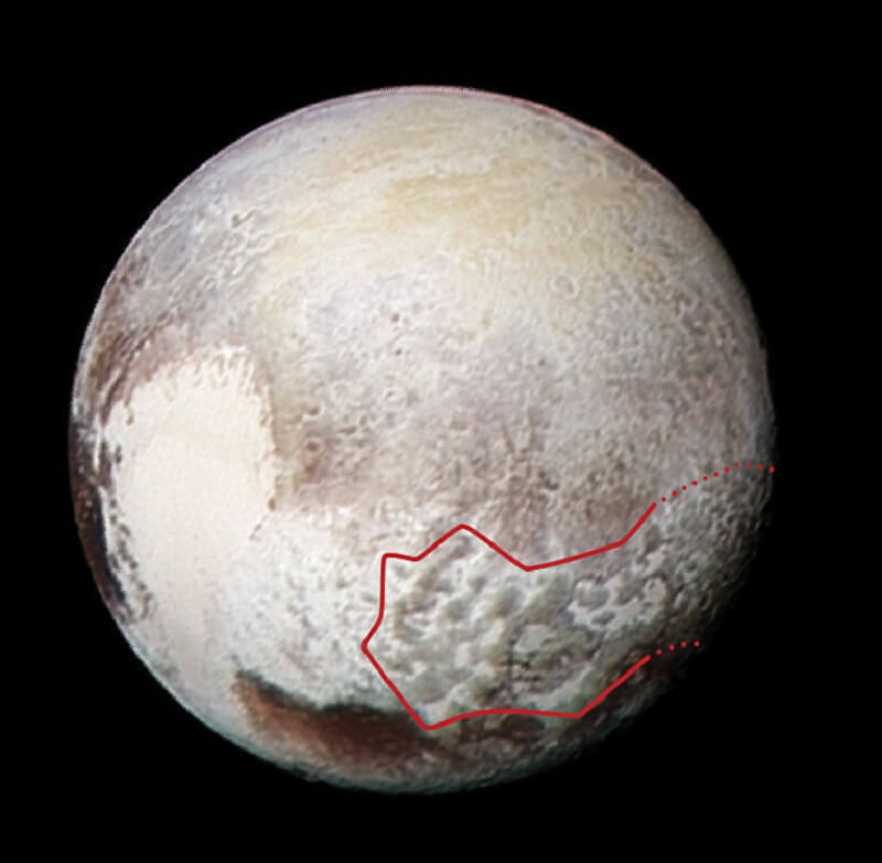 Известно е, че Плутон е студена и скалиста планета. Космическата