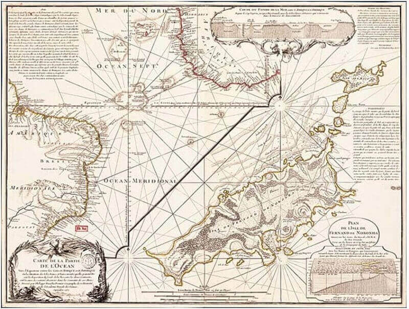 Както се твърди картата на Буше от XVIII век с