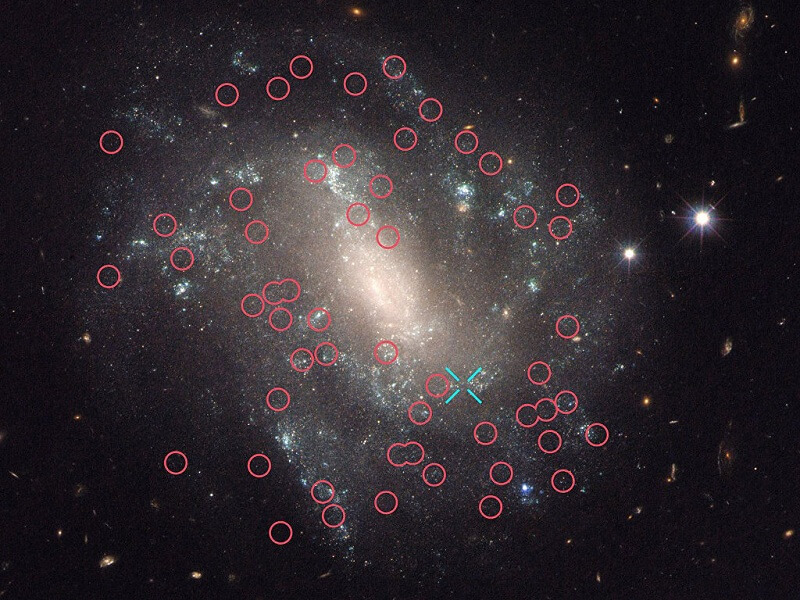 Цефеидите, по които учените са определили скоростта на разширение на Вселената. © NASA/ ESA/A. Riess