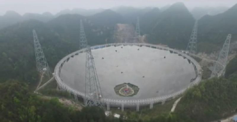 Най чувствителният радио телескоп в света беше открит в Китай Гигантският телескоп
