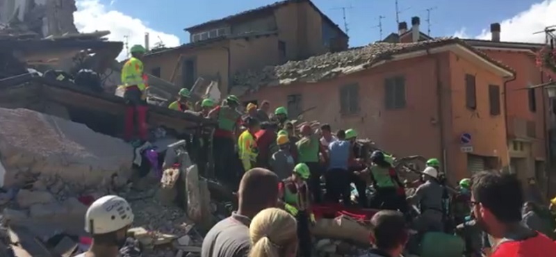 Земетресението в Италия при което според последни данни са загинали