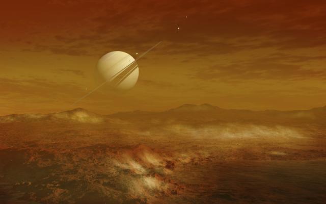 Най-голямата луна на Сатурн, Титан се оказва едно от малкото