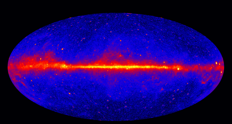 Мистериозното гама лъчене което идва от центъра на Млечния път нашата