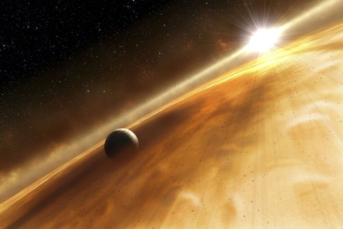 Първата планета открита извън нашата Слънчева система един подобен на