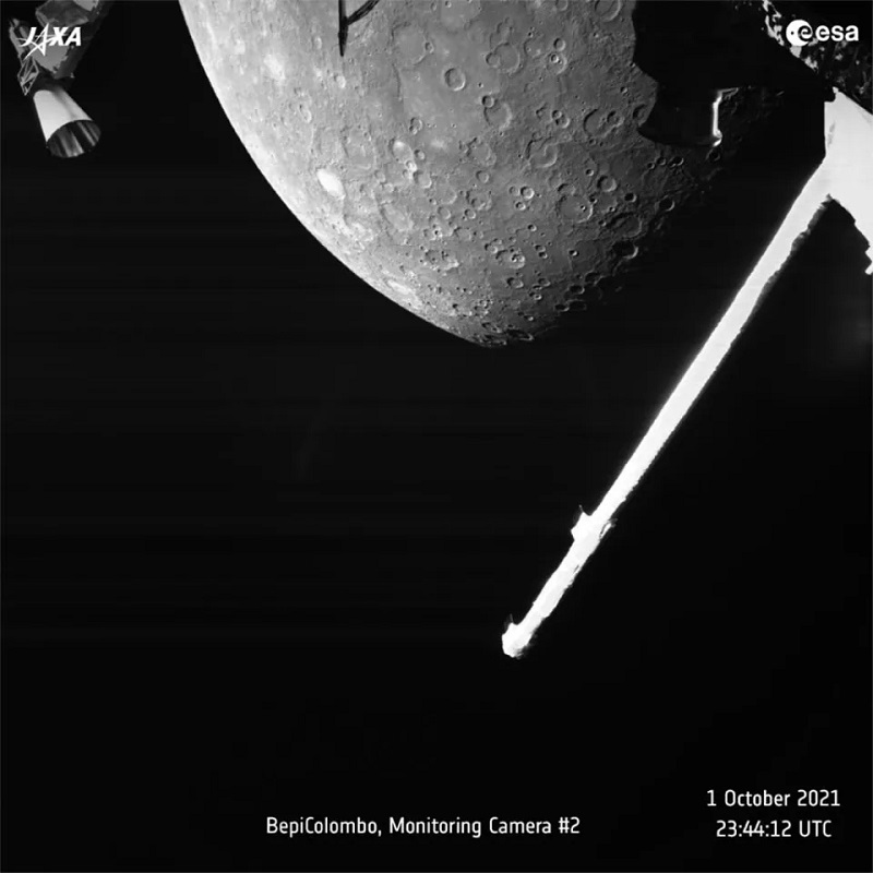 Европейската мисия BepiColombo изпрати първите си снимки от Меркурий, най-вътрешната